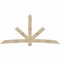 Ekena Millwork Alberta Rough Sawn Timber Gable Bracket, Douglas Fir, 108"W x 54"H x 4"D x 6"F, 12/12 Pitch GBW108X54X0406ALB00RDF - alternate 1
